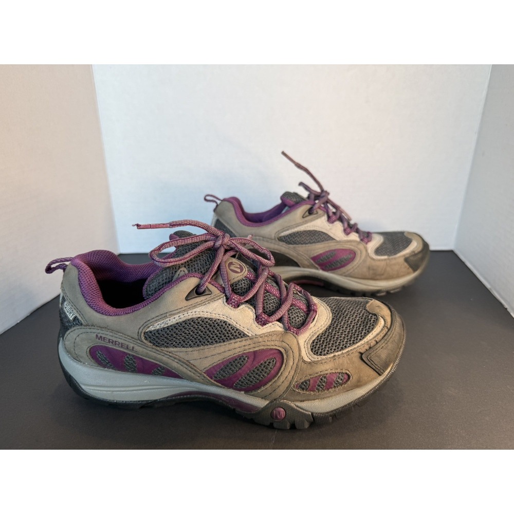 Merrell Azura Select Grip Air Cushion Hiking Shoes Size 7 EU 37.5 W Purple/Grey